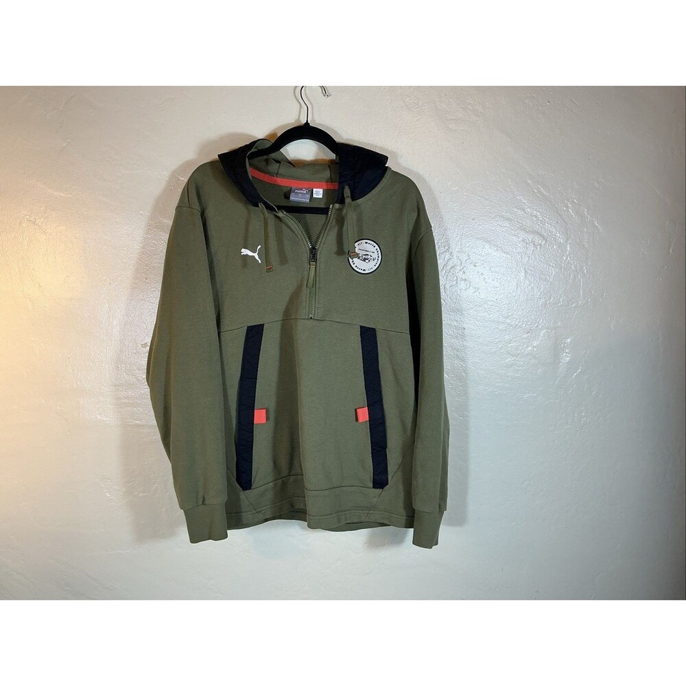 Puma Porsche Pullover Q Zip Green Hoodie Mens Size L Men’s 917 World Champion